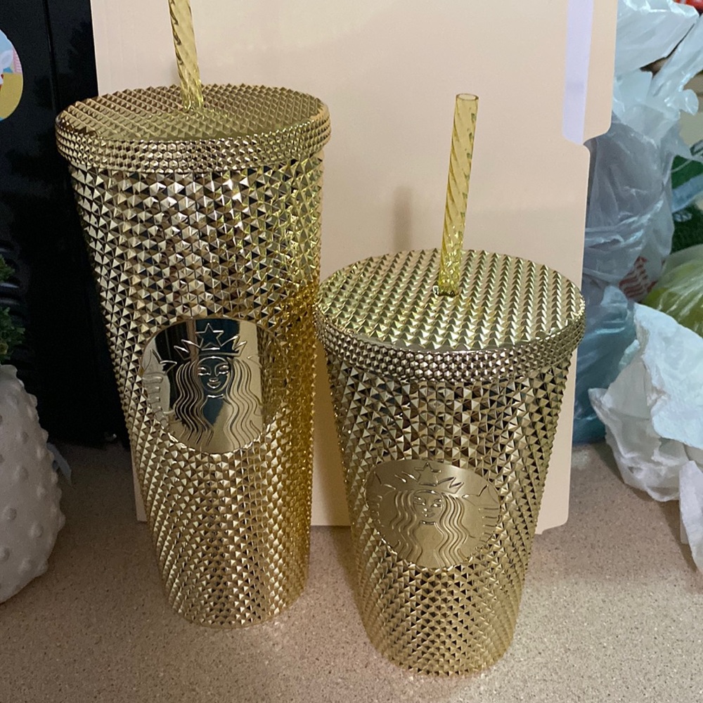 Starbucks gold cups new sold as a set